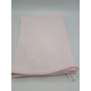 39x29" Little Me PINK Textured Cable Knit Thermal Receiving Baby Blanket B6